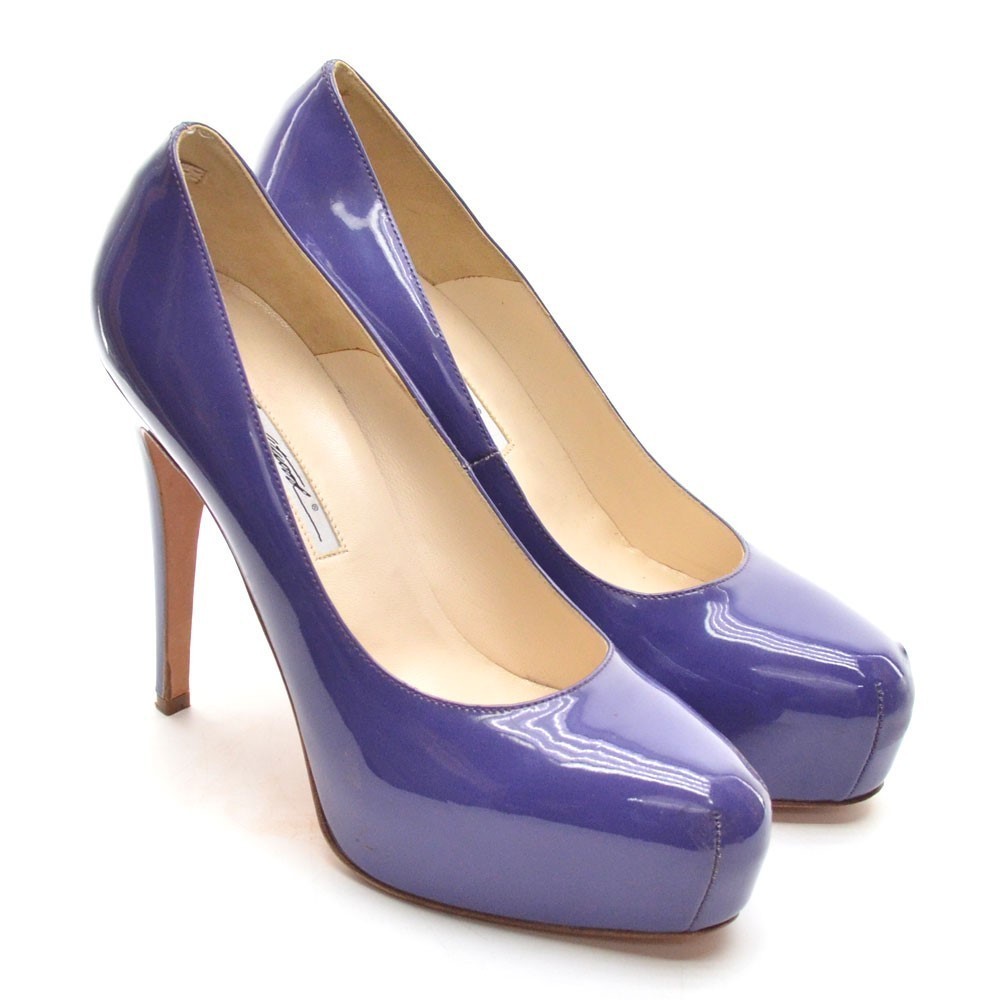 Brian Atwood Maniac Purple Patent Platform Pumps 39